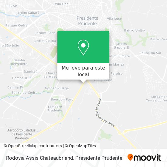 Rodovia Assis Chateaubriand mapa