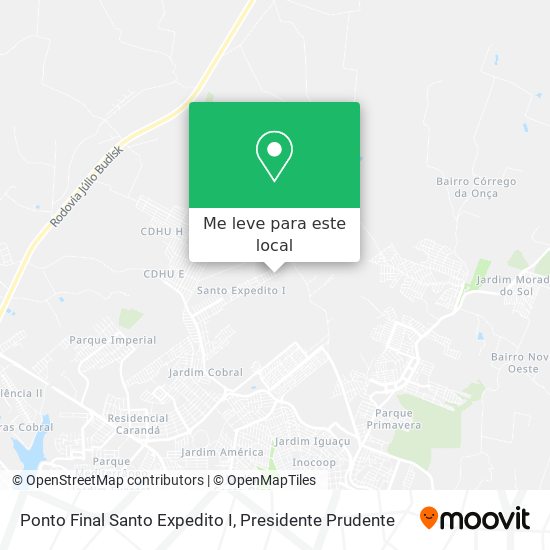 Ponto Final Santo Expedito I mapa