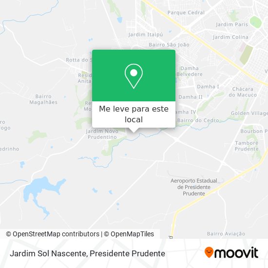 Jardim Sol Nascente mapa
