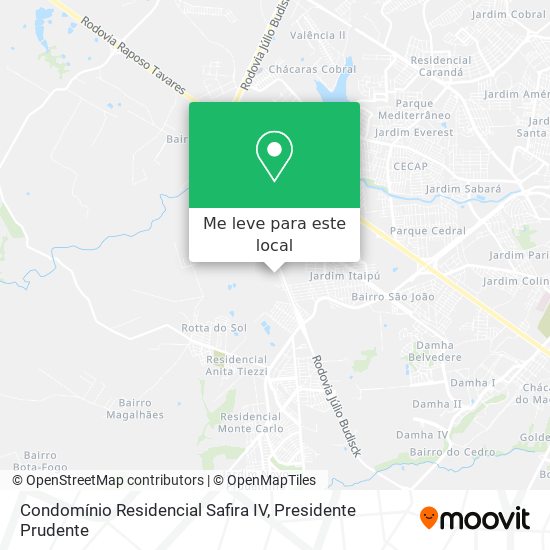 Condomínio Residencial Safira IV mapa