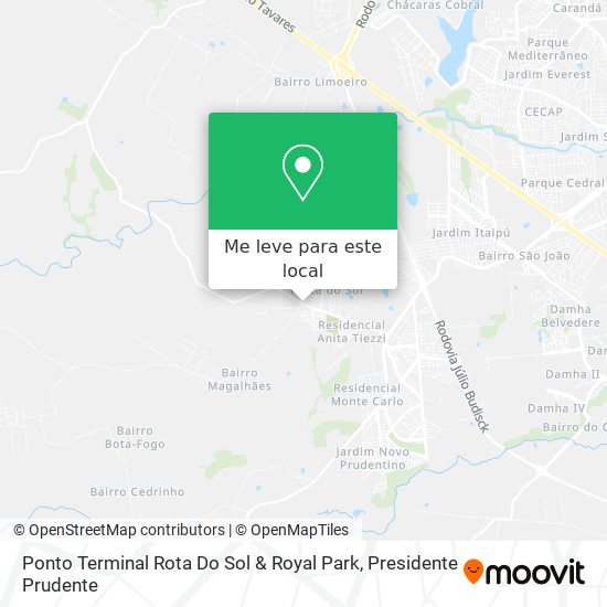 Ponto Terminal Rota Do Sol & Royal Park mapa