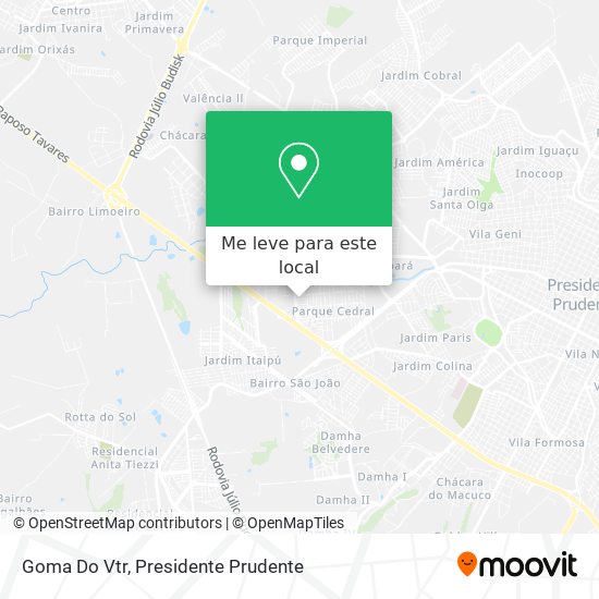 Goma Do Vtr mapa
