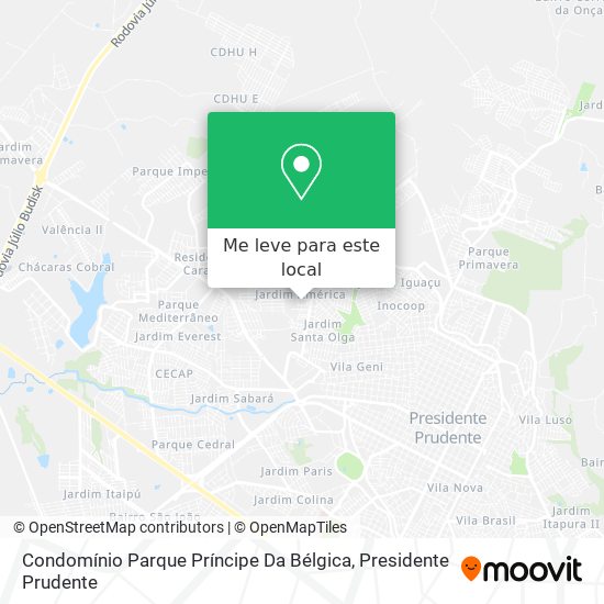 Condomínio Parque Príncipe Da Bélgica mapa