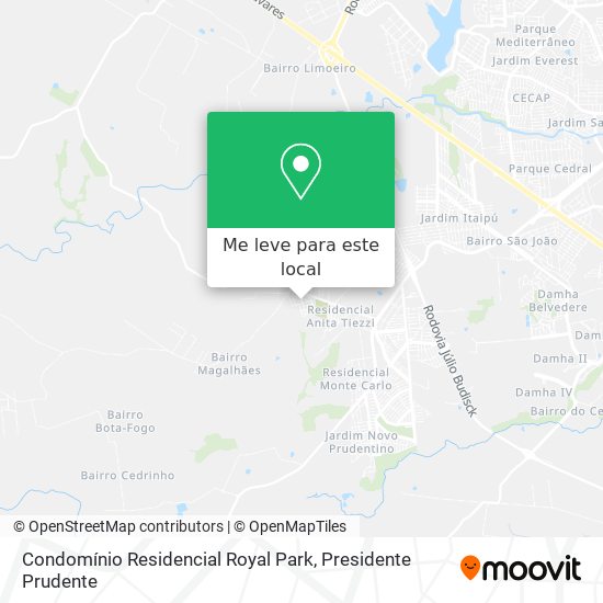 Condomínio Residencial Royal Park mapa