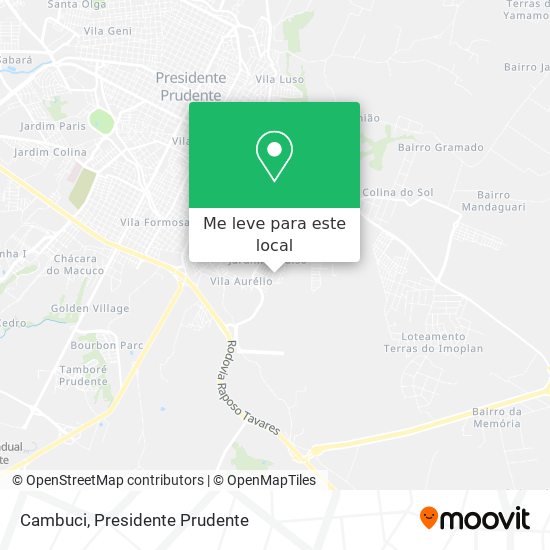Cambuci mapa