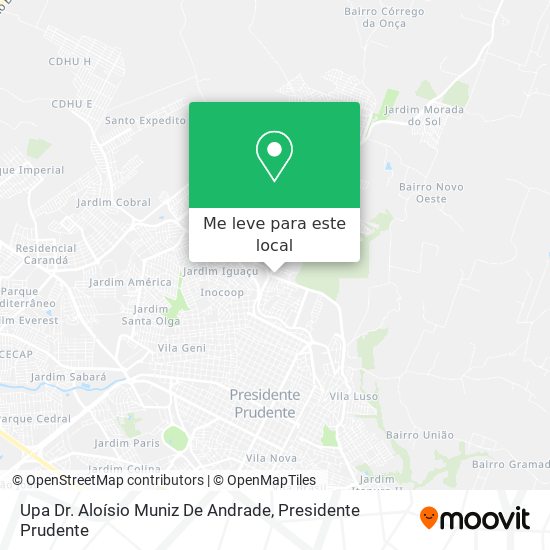 Upa Dr. Aloísio Muniz De Andrade mapa
