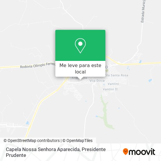Capela Nossa Senhora Aparecida mapa