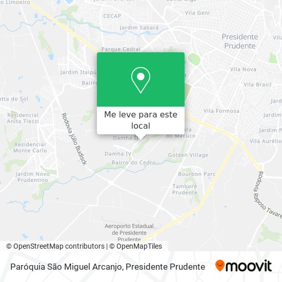 Paróquia São Miguel Arcanjo mapa