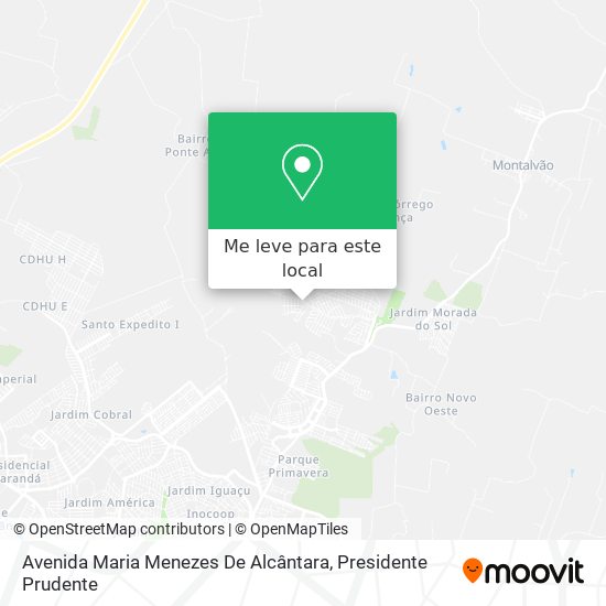Avenida Maria Menezes De Alcântara mapa