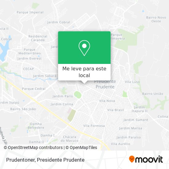 Prudentoner mapa