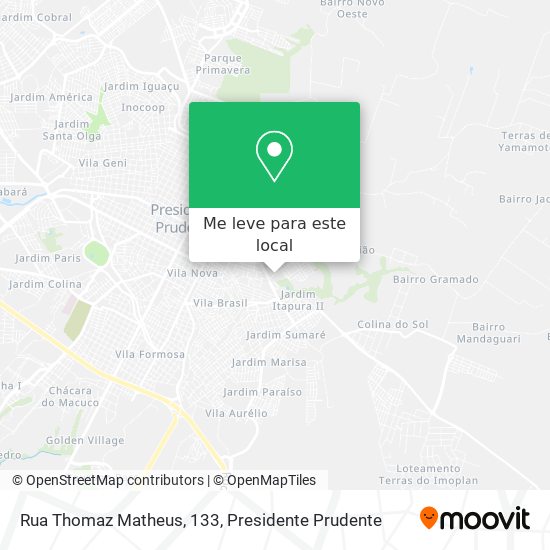 Rua Thomaz Matheus, 133 mapa