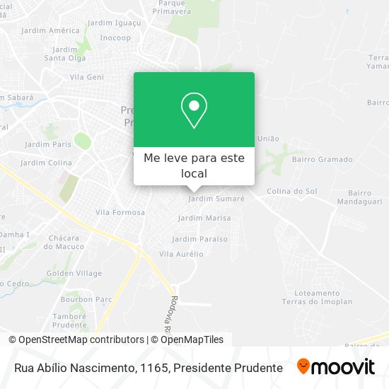 Rua Abílio Nascimento, 1165 mapa