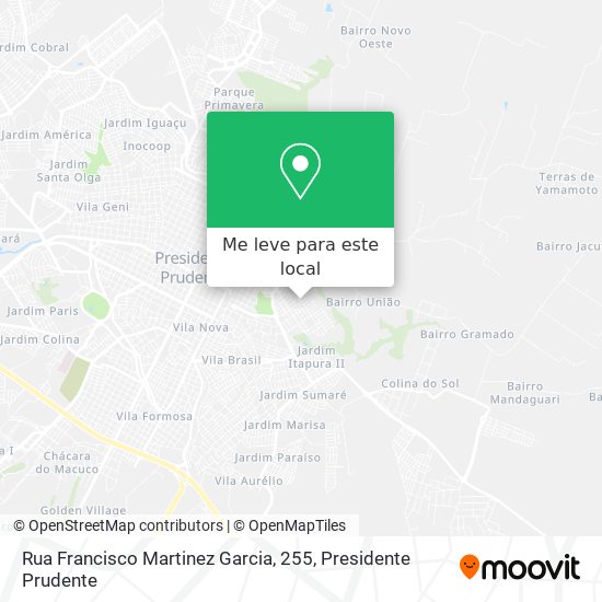 Rua Francisco Martinez Garcia, 255 mapa