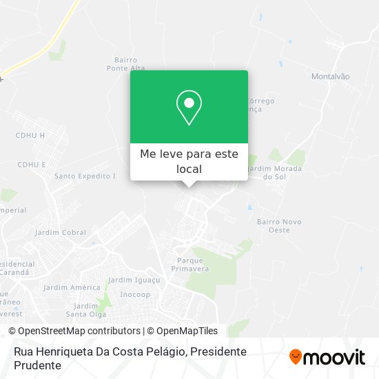 Rua Henriqueta Da Costa Pelágio mapa