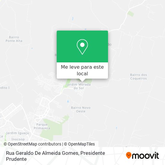Rua Geraldo De Almeida Gomes mapa