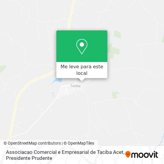 Associacao Comercial e Empresarial de Taciba Acet mapa