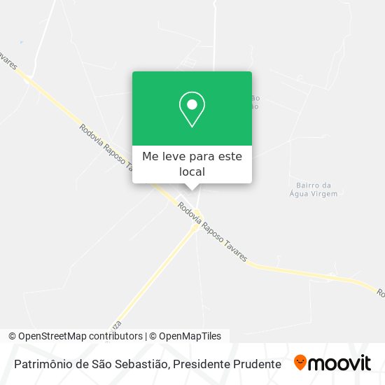 Patrimônio de São Sebastião mapa