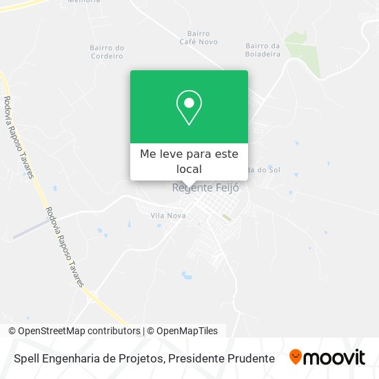 Spell Engenharia de Projetos mapa