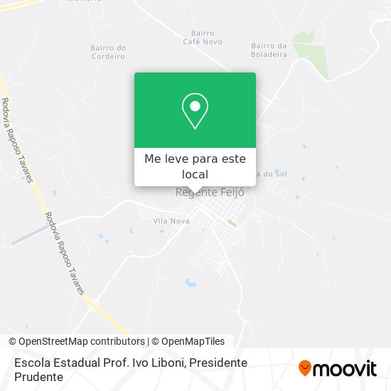 Escola Estadual Prof. Ivo Liboni mapa