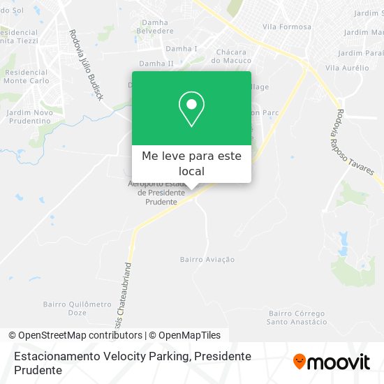 Estacionamento Velocity Parking mapa