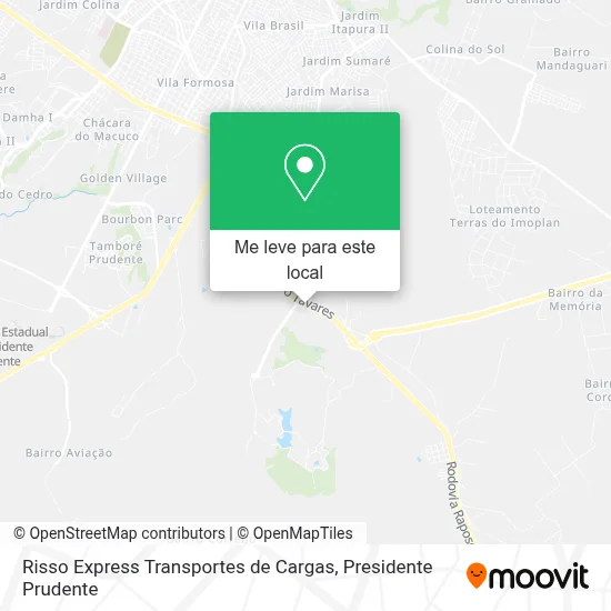 Risso Express Transportes de Cargas mapa