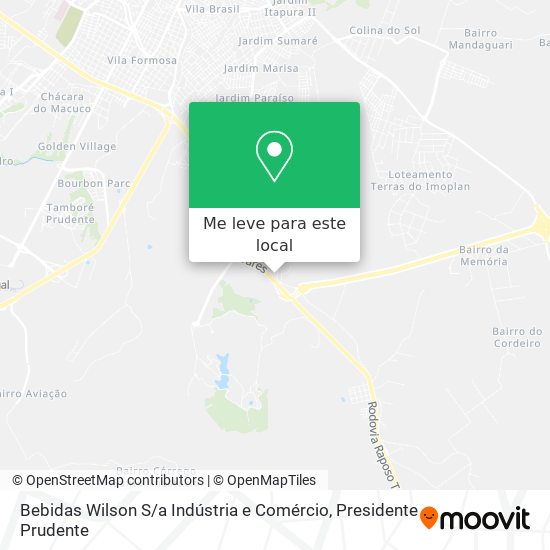 Bebidas Wilson S / a Indústria e Comércio mapa