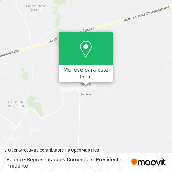 Valerio - Representacoes Comerciais mapa
