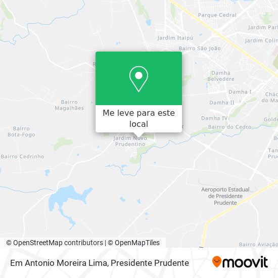 Em Antonio Moreira Lima mapa