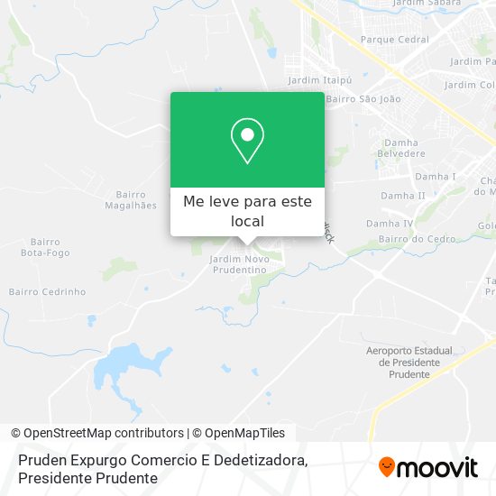 Pruden Expurgo Comercio E Dedetizadora mapa