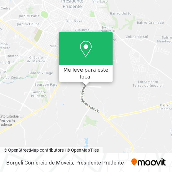 Borgeli Comercio de Moveis mapa