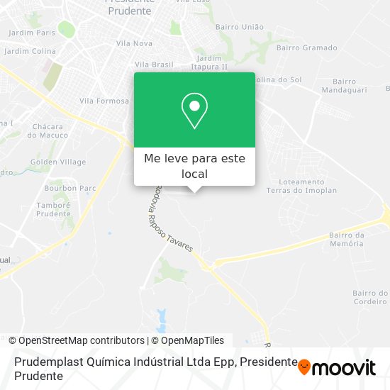 Prudemplast Química Indústrial Ltda Epp mapa