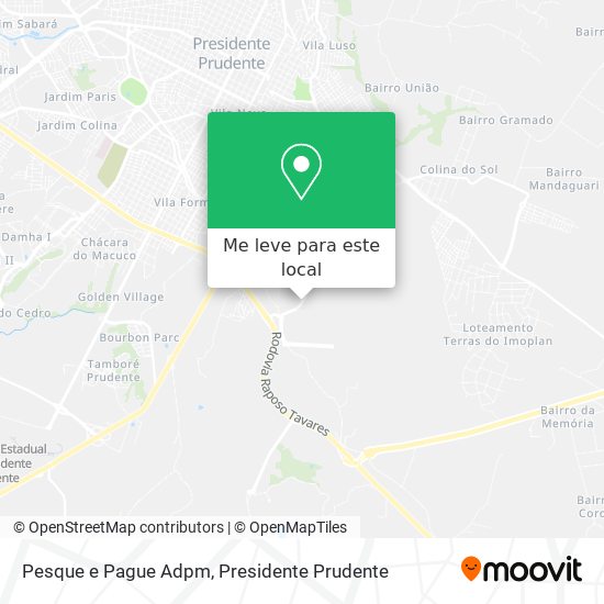 Pesque e Pague Adpm mapa