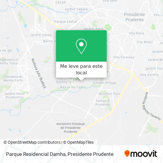 Parque Residencial Damha mapa