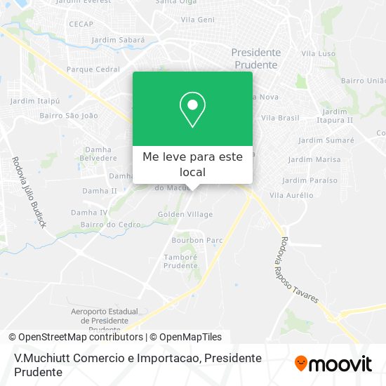 V.Muchiutt Comercio e Importacao mapa