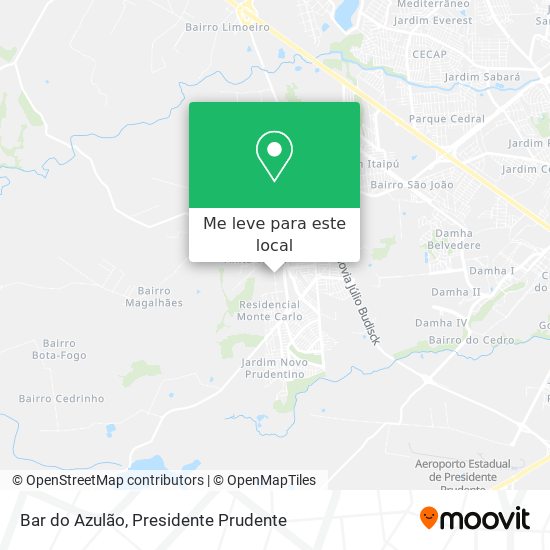Bar do Azulão mapa
