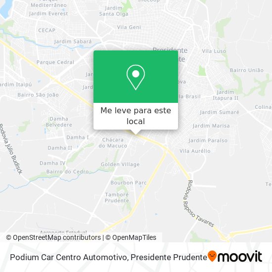 Podium Car Centro Automotivo mapa
