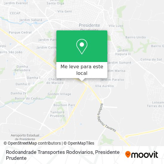 Rodoandrade Transportes Rodoviarios mapa