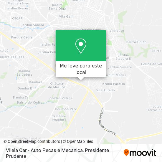 Vilela Car - Auto Pecas e Mecanica mapa