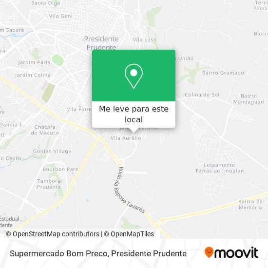 Supermercado Bom Preco mapa
