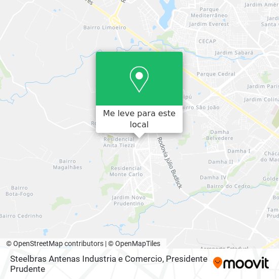Steelbras Antenas Industria e Comercio mapa