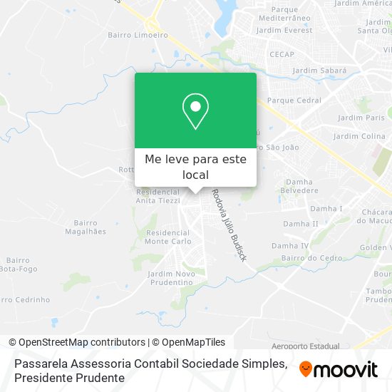 Passarela Assessoria Contabil Sociedade Simples mapa