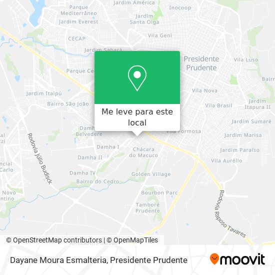 Dayane Moura Esmalteria mapa