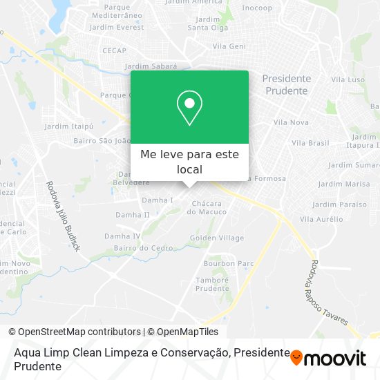 Aqua Limp Clean Limpeza e Conservação mapa