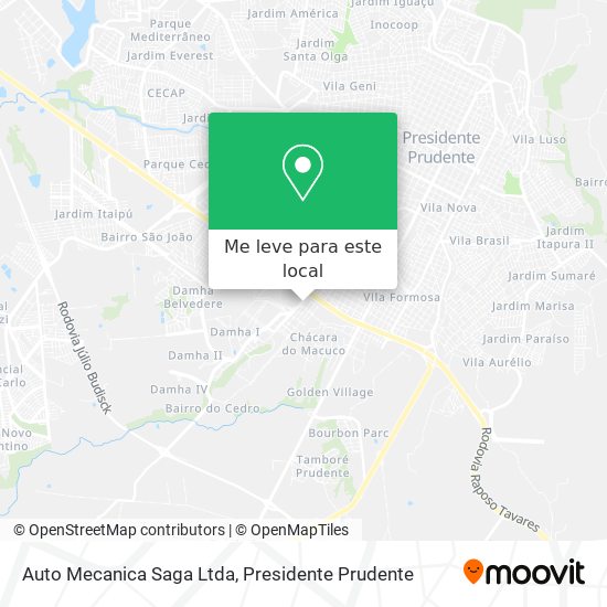Auto Mecanica Saga Ltda mapa