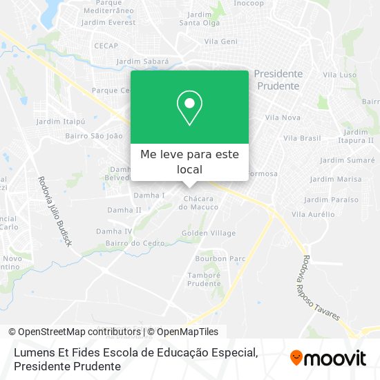 Lumens Et Fides Escola de Educação Especial mapa