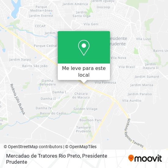 Mercadao de Tratores Rio Preto mapa