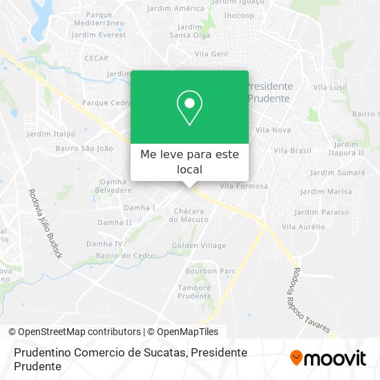 Prudentino Comercio de Sucatas mapa