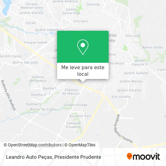 Leandro Auto Peças mapa
