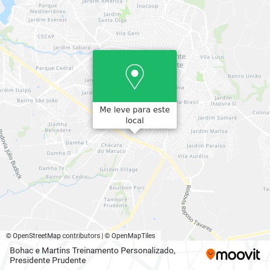 Bohac e Martins Treinamento Personalizado mapa