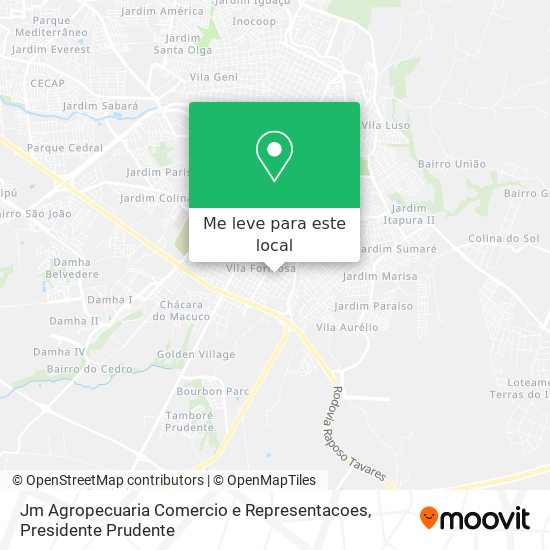 Jm Agropecuaria Comercio e Representacoes mapa